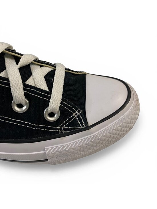 Converse All Star Low Black White Sneakers Mens 4 Womens 6 Chuck Taylor Shoes - Picture 3 of 16